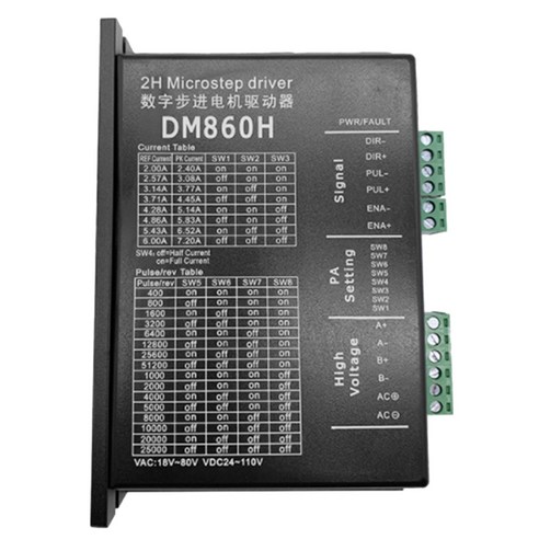 Xzante 디지털 모터 드라이버 Dm860H 스테퍼 드라이버는 57 86 시리즈 모터에 적합합니다., 검은 색
