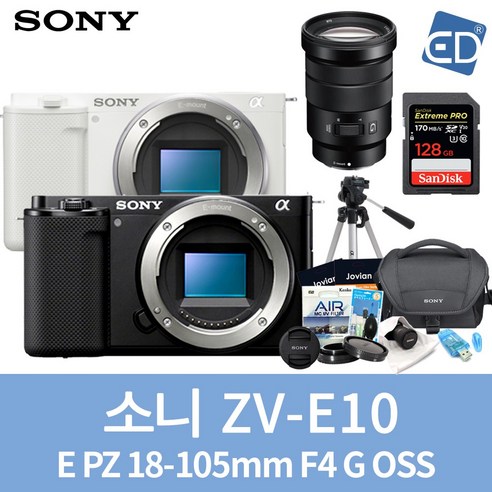 소니정품 ZV-E10 16-50mm 패키지 미러리스카메라/ED, 11 ZV-E10블랙+18-105mm 패키지