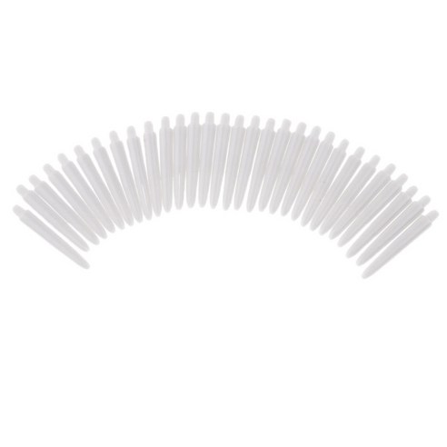 30Pcs 35mm 2BA 스레드 플라스틱 다트 줄기 샤프트 소프트 팁 다트, 1개, 화이트