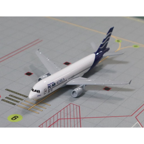 비행기모형 비행기 다이캐스트 1:400 대한항공 아시아나항공 외 항공기 모형 30종, 모형 PU AIR KOREA A320, 1개