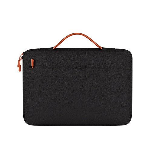 Xzante 노트북 가방 태블릿 및 노트북에 적합한 13.3인치 경량 휴대용 내마모성 핸드백(블랙), 검은 색