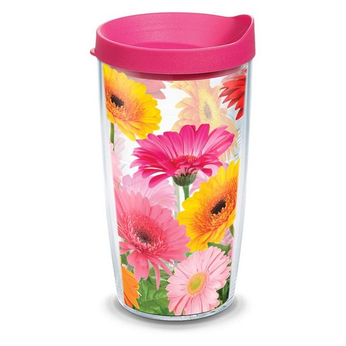 터비스 킵 드링크 핫 & 콜드 텀블러, Gerber Daisy, 473ml