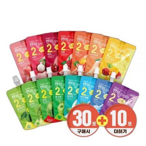 더존건강 한끼 곤약젤리 15종 150g 10팩 알뜰포장 3+1, 선택완료, 3+1 깔라만시 10팩