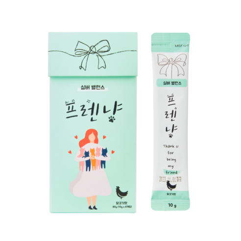 프렌냥 실버밸런스 고양이 신장 영양 츄르, 1box*140g(10gX14개입)