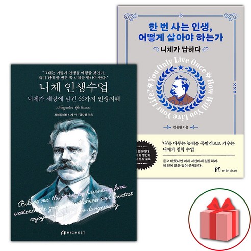 니체 인생수업 + 한 번 사는 인생 어떻게 살아야 하는가 세트 (선물 증정)