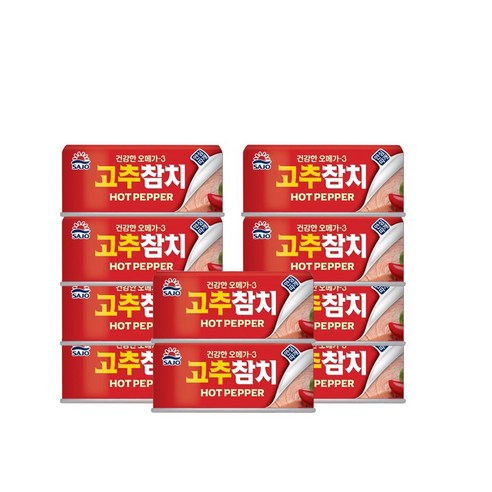 <올따옴> 사조해표 고추 참치 안심따개 135g 10입, 10개