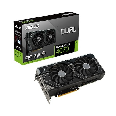 ASUS DUAL 지포스 RTX 4070 O12G OC D6X 12GB 그래픽카드