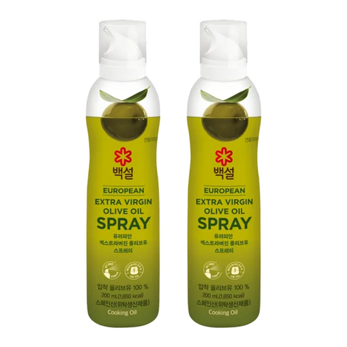 유러피안 엑스트라버진 올리브유 스프레이, 2개, 200ml