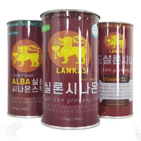 여린 나무 실론 시나몬 스틱 스리랑카 계피 실론계피 통계피 Alba등급 1개, 210g