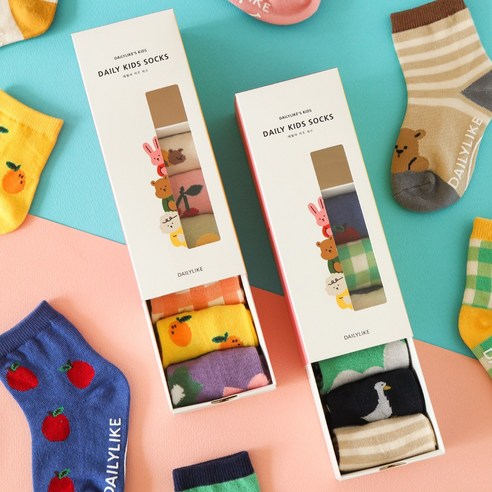 안전하고 편안한 데일리 키즈 삭스로 우리 아이 발에 행복을!