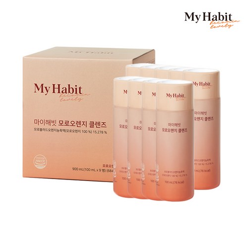 마이해빗 모로오렌지 클렌즈 100ml x 9병, 1개, 900ml