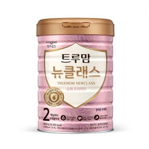 트루맘 뉴클래스 퀸 슈퍼프리미엄 분유 2단계, 800g, 5개