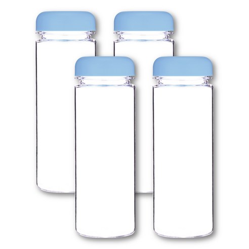 국산 트라이탄 물병 무지 마이보틀, 블루, 500ml, 4개