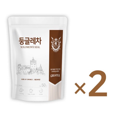 그래이티 둥굴레차, 1g, 50개입, 2개