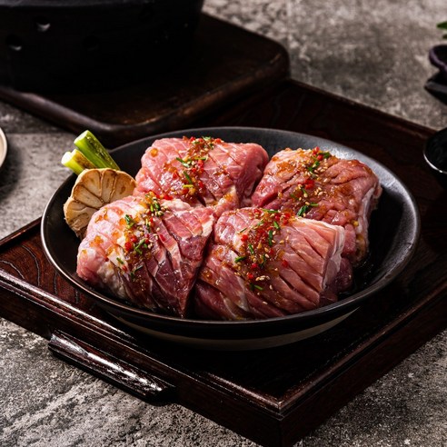 미트라인 프리미엄 100% 국내산 한돈 숯불양념갈비, 2개, 1kg