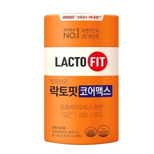 락토핏 종근당건강 생유산균 코어맥스, 110g, 6개