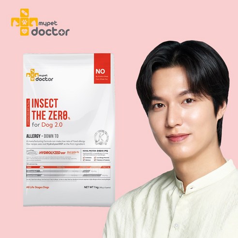마이펫닥터 시그니처 인섹트더제로 피부알러지 강아지사료, 곤충, 1kg, 1개