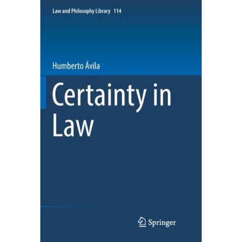 Certainty in Law Paperback, Springer