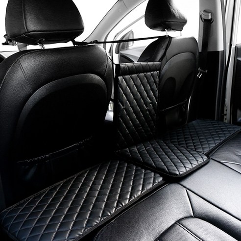 카멜레온360 차량용 안전 뒷자석 매트, 블랙, 1세트 유아카시트