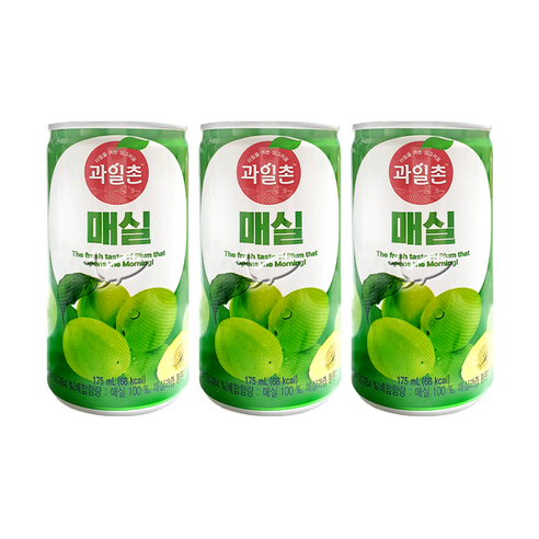 과일촌 매실 175ml 20캔, 0.175l