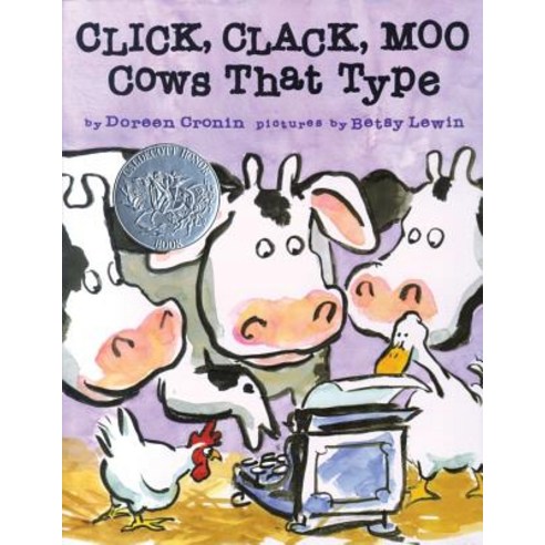(영문도서) Click Clack Moo: Cows That Type Hardcover, Atheneum Books for Young Re..., English, 9780689832130