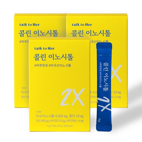 톡투허 콜린 이노시톨, 150g, 3개