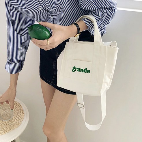 러브앤시티 보에니 레터링 미니 에코백