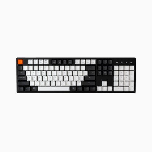 키크론 C2 RGB 풀배열 유선 기계식 키보드 갈축, 블랙 화이트, C2B3, 일반형