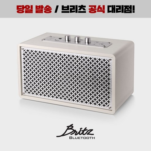 [브리츠 공식대리점] 블루투스 멀티플레이어 매장용 업소용 스피커 USB 25W 화이트 스피커 BZ-JB6608