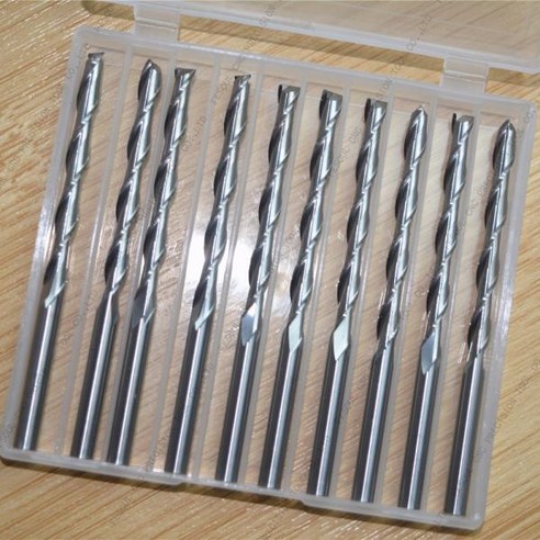 맷돌 4mm*42mm 10pcs 2 플루트 엔드 밀 CNC 기계 밀링 커터 솔리드 카바이드 목공 도구 PVC MDF 아크릴 ...