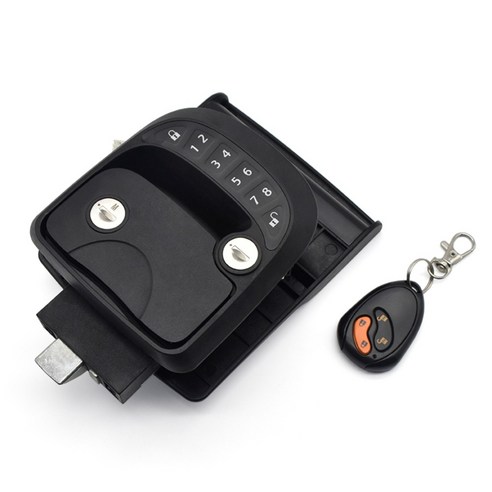 캠핑카 디지털 도어락 카라반 문 열쇠 잠금장치 리모콘 번호키
