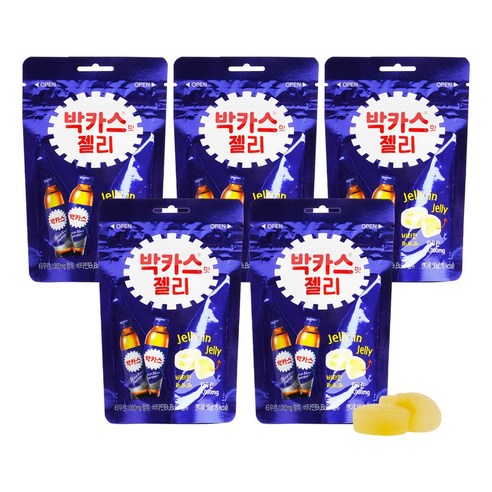 동아제약 박카스맛 젤리 타우린 함유 비타민B캔디, 50g, 5개