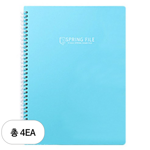 모닝글로리 K컬러 스프링 클리어화일 40P, 민트, 4개