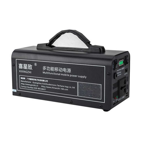 파워뱅크 대용량 휴대용 여행 220V 배터리 차박 인산철 캠핑용, 검정400W/110000mah 50000mAh