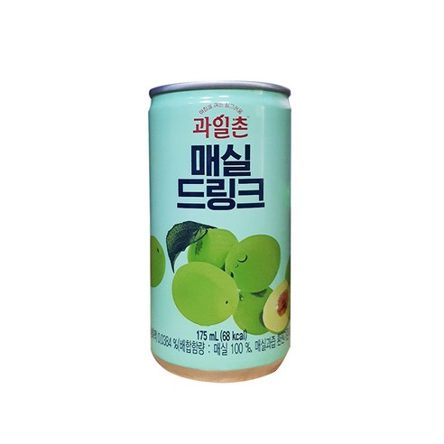 과일촌 매실 드링크 175mlx30캔x3박스, 90개, 175ml