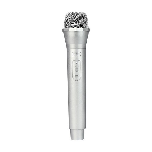 코스프레 파티 소품용 마이크, 1개, 실버