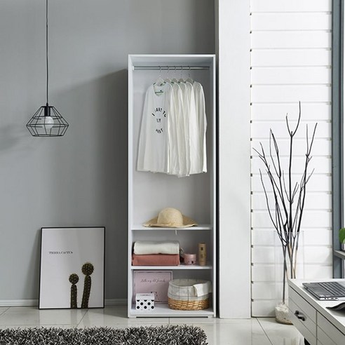 나다운 광폭 600오픈형 옷장 오픈옷장 선반옷장, 단품 600장롱 Best Top5