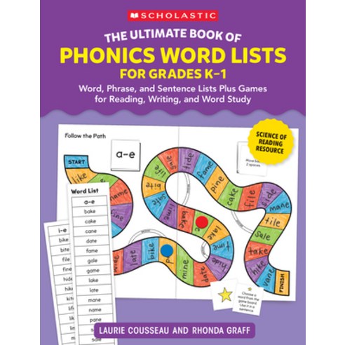 (영문도서) The Ultimate Book of Phonics Word Lists: Grades K-1: Games & Word Lists for Reading Writing ... Paperback, Scholastic Teaching Resources, English, 9781546113836