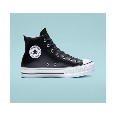 CONVERSE 척테일러 올스타 리프트 클린 레더 블랙 561675C 1150136