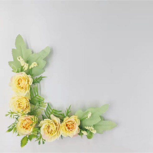 가더GADE 납골당리스 코너형 모서리장식 ㄱ자형 L자형 봉안당 조화꽃꾸미기 추모용 틀 테두리 고급몰딩, 4AE) No.1) YL