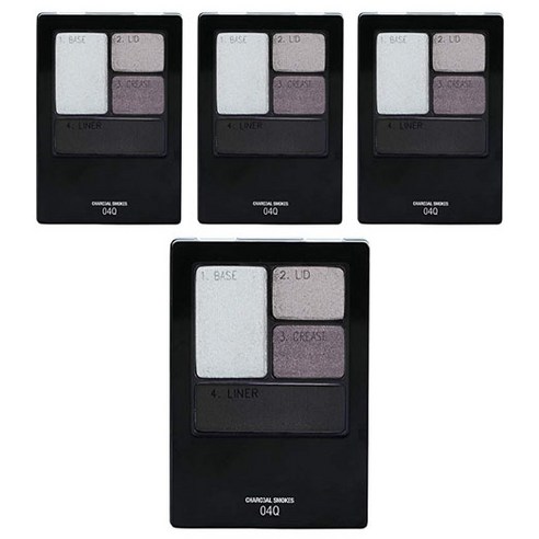 메이블린 엑스퍼트 웨어 아이섀도우 쿼드 4.8g, Charcoal Smokes, 4개