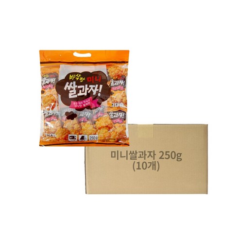 WANTWANT 바삭한 미니 쌀과자, 10개, 250g