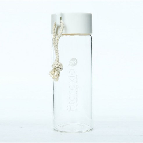 내열 고붕소 실리콘 유리컵 심플하다 문예 내고온 유리 물컵 맞춤형 선물 꽃차 유리컵, 백색, 350