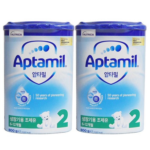 압타밀 프로누트라 어드밴스 HMO 분유 2단계, 800g, 2개