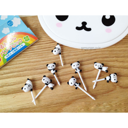 앙증맞은 판다 픽으로 도시락에 행복을 더하세요!