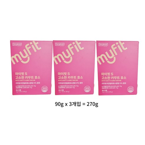 동국제약 마이핏S 고소한 카무트 효소 누룽지맛, 270g, 4개