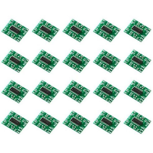 앰프 아두이노용 미니 파워 앰프 보드 클래스 D 오디오 스피커 사운드 앰프 보드 2.5V ~ 5V PAM8403 2 채널 3W 20-1 개, 04 20pcs