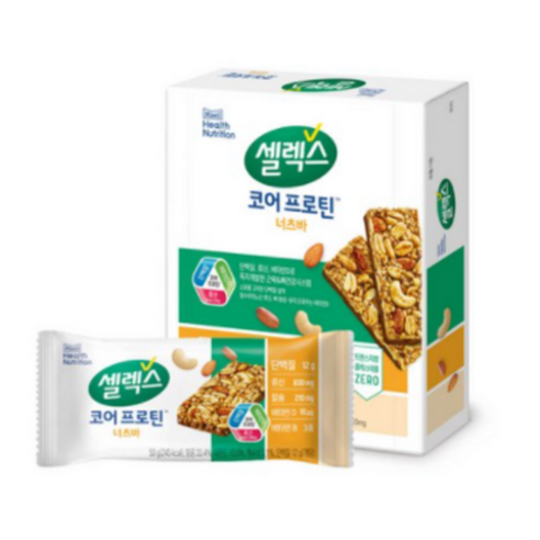 매일우유 셀렉스 코어 프로틴 너츠바 50g 6개 세트 단백질바 매일우유 셀렉스 코어 프로틴 너츠바 50g 6개 세트 단백질바