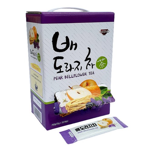 지노 배도라지차 100T (50T x 2개), 750g, 50개입, 2개
