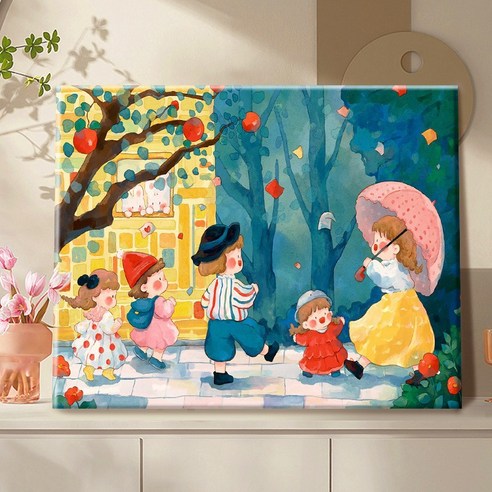 피포페인팅 DIY 명화그리기 유화 그림 그리기 아크릴화 30*40cm, 31타입, 1개